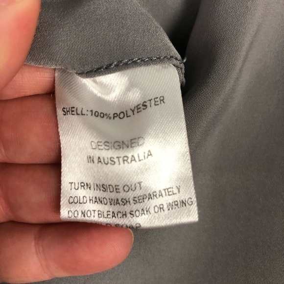 Shona Joy Stellar Sleeveless Draped Maxi Dress Size 6 Gray Cocktail Bridesmaid - Picture 4 of 6